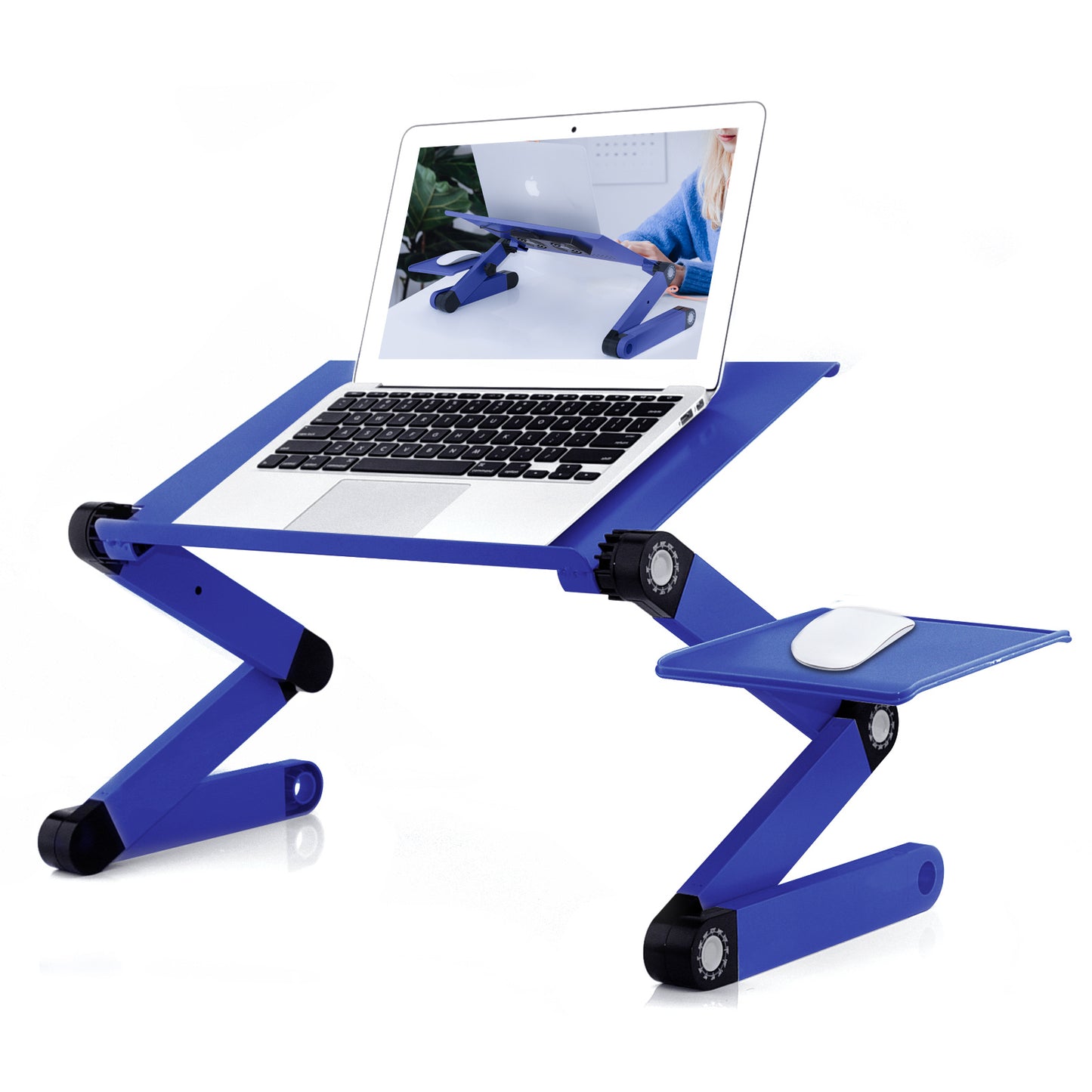 RAINBEAN Laptop Desk with 2 CPU Cooling USB Fans