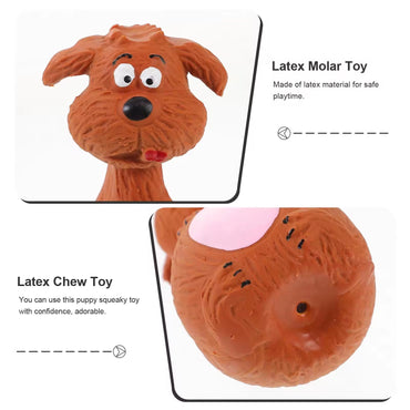 4pcs Cute Latex Dog Chew Toys with Sound