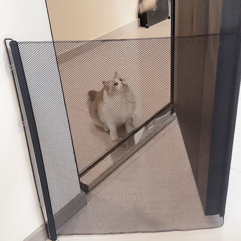 Retractable Dog Gate for Stairs