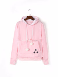 Pocketed Cat Hoodie Winter