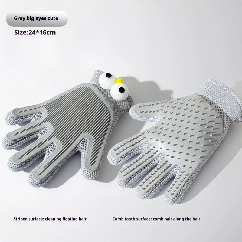 Pet Grooming Glove & Brush Set