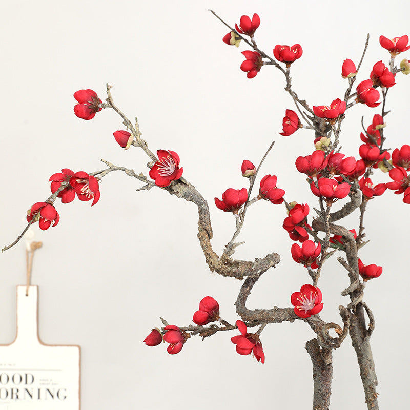 Winter Plum Artificial Flowers Window Decoration