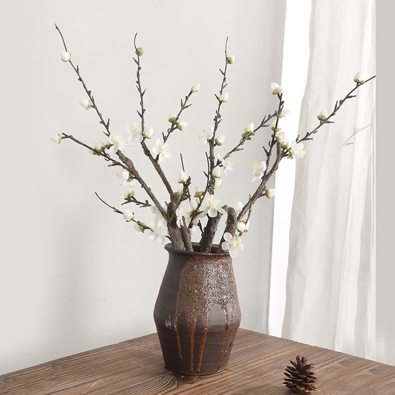 Winter Plum Artificial Flowers Window Decoration