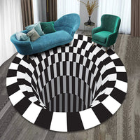 IllusionGlide™   |  3D Vortex Anti-Slip Illusion Rug