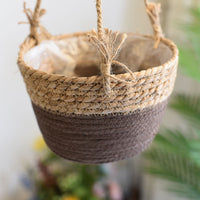 BloomWeave™  |  Hanging Woven Flower Pots Baskets