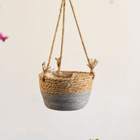 BloomWeave™  |  Hanging Woven Flower Pots Baskets