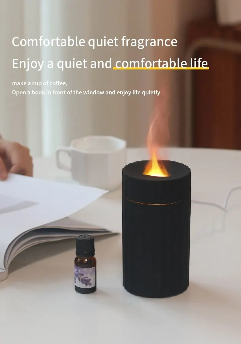 FlameGlow™  |  Air Humidifier with Essential Oil Diffuser