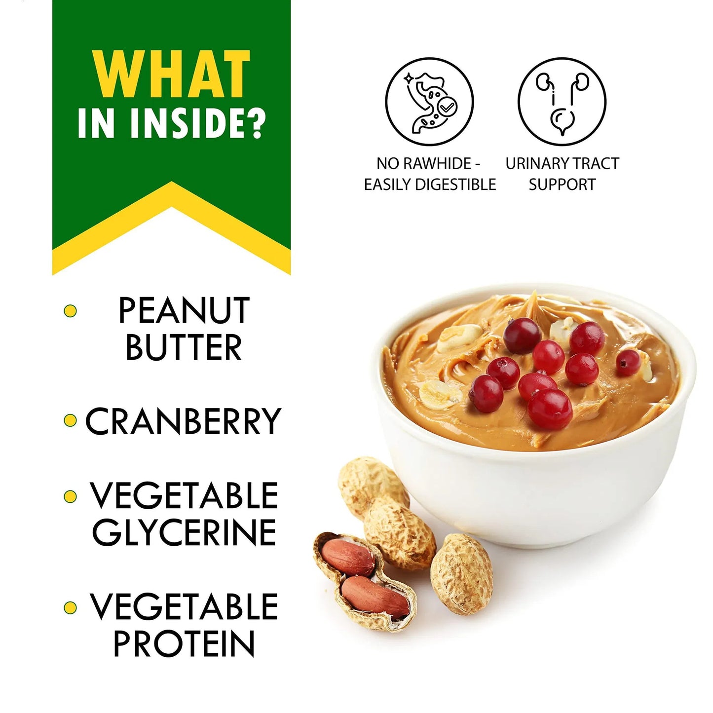 PB Dog Chews with Cranberry