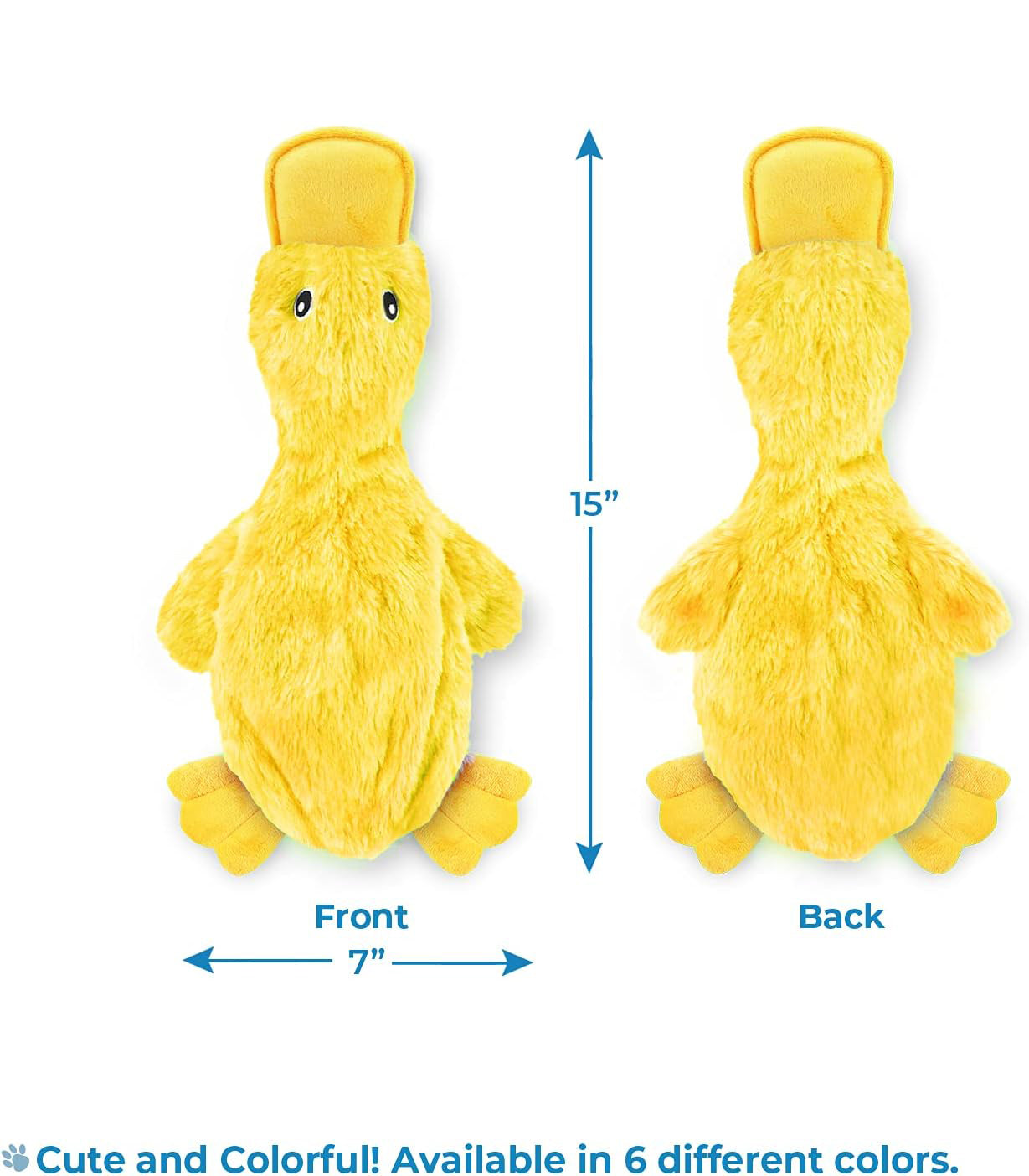 Duck Plush Dog Toy (Squeaky)