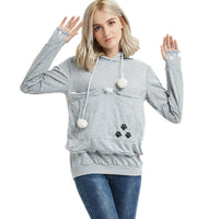 Pocketed Cat Hoodie Winter