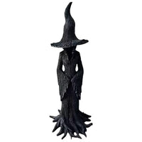 EAZZ Halloween Witch Statue – 20” Tall Resin Figurine with Gothic Details