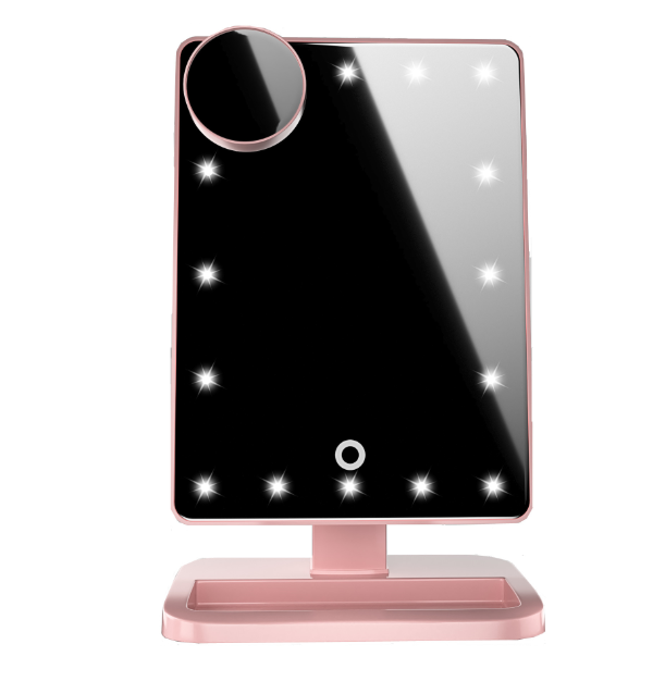 GlamTouch™   | Touch Screen Makeup Mirror with 20 LED Lights