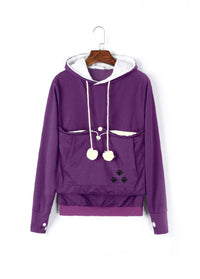 Pocketed Cat Hoodie Winter