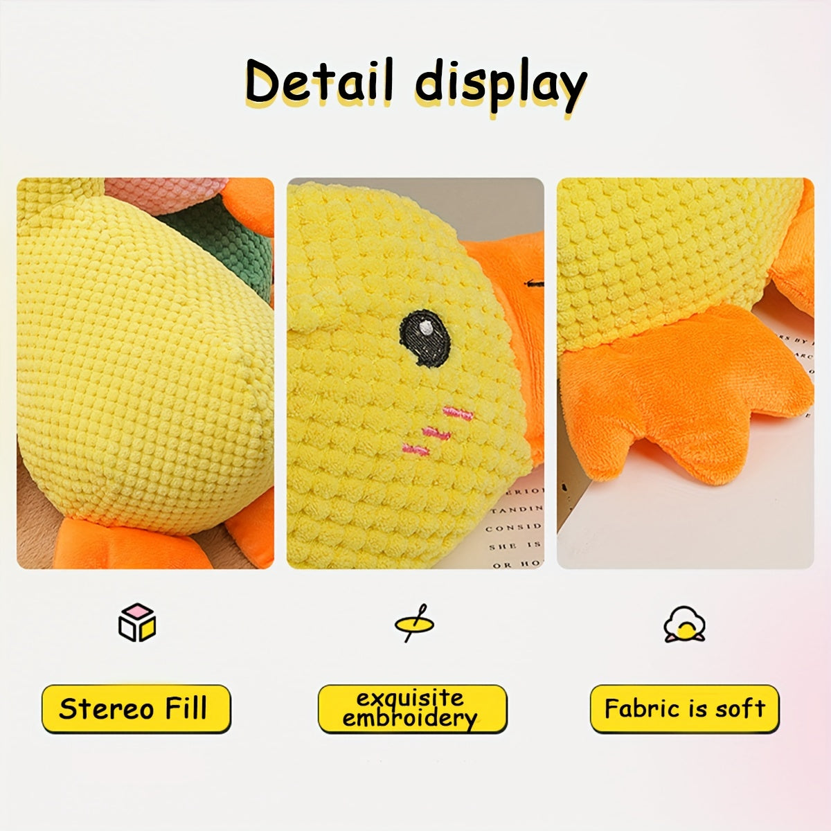 Duck Plush Dog Toy (Squeaky)