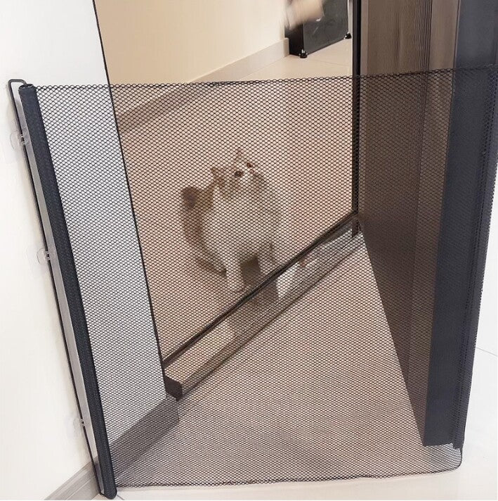 Retractable Dog Gate for Stairs