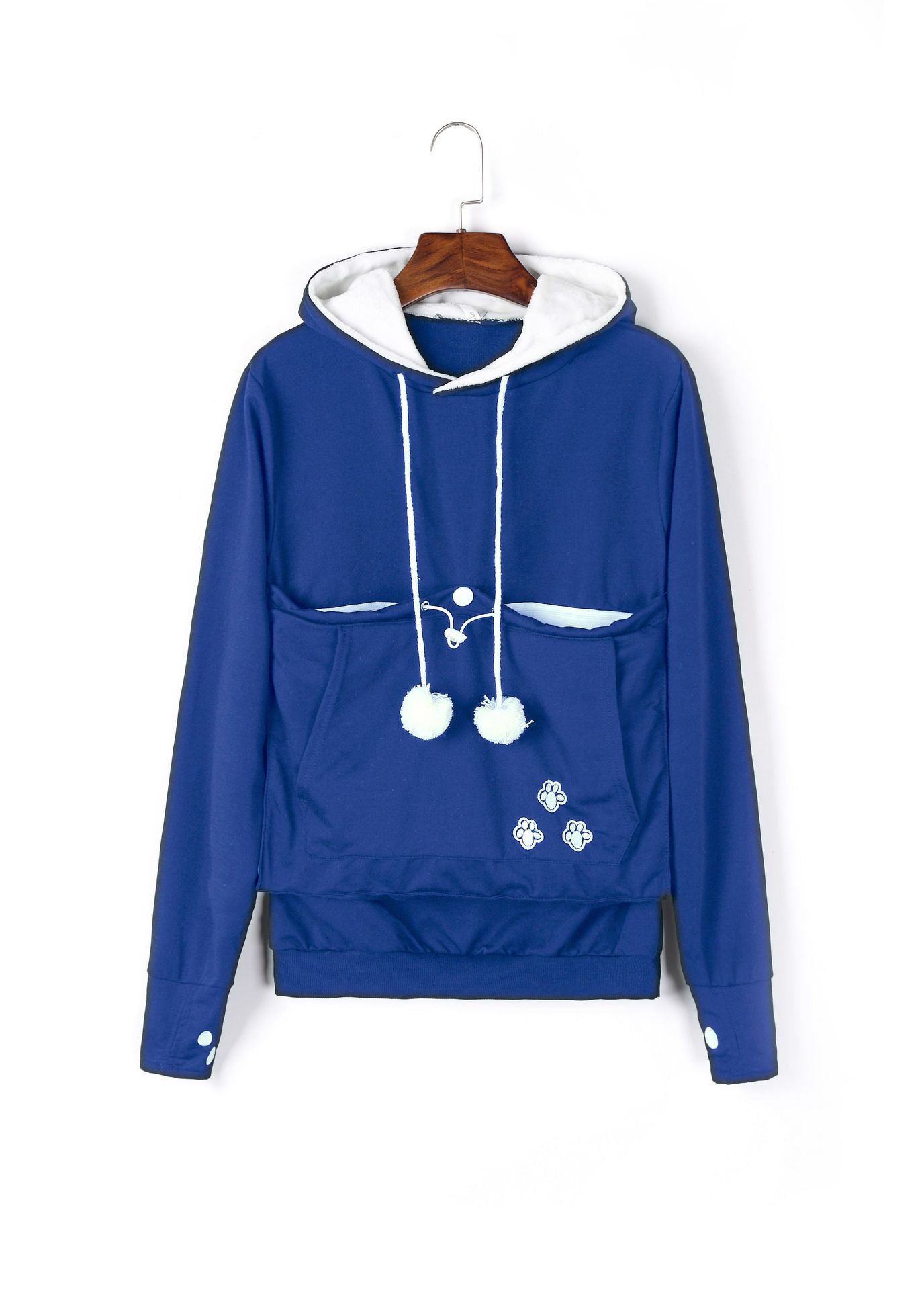 Pocketed Cat Hoodie Winter