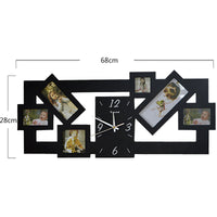 ChicTime™   |  Wooden Wall Clock with Picture Frame Decoration