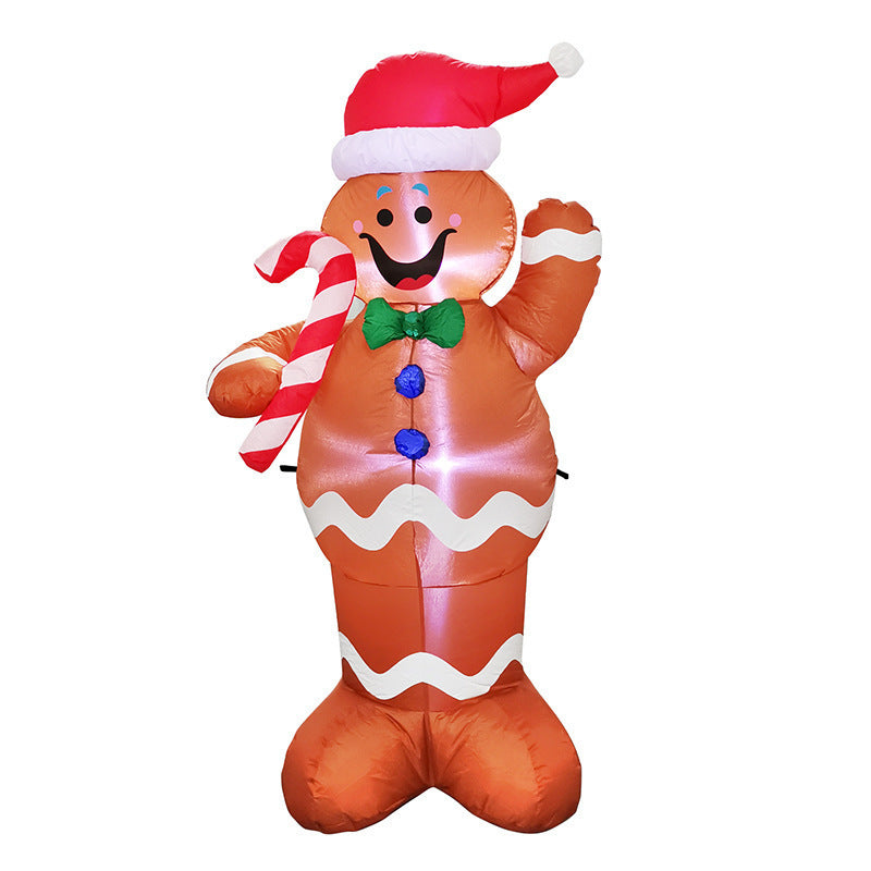 Christmas Inflatable LED Lights Glowing Santa