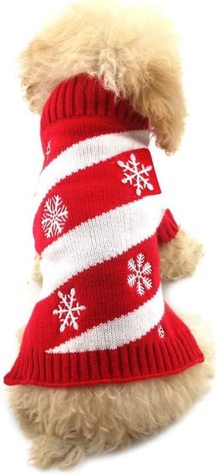 NACOCO Christmas Pet Sweater for Small Dogs and Cats