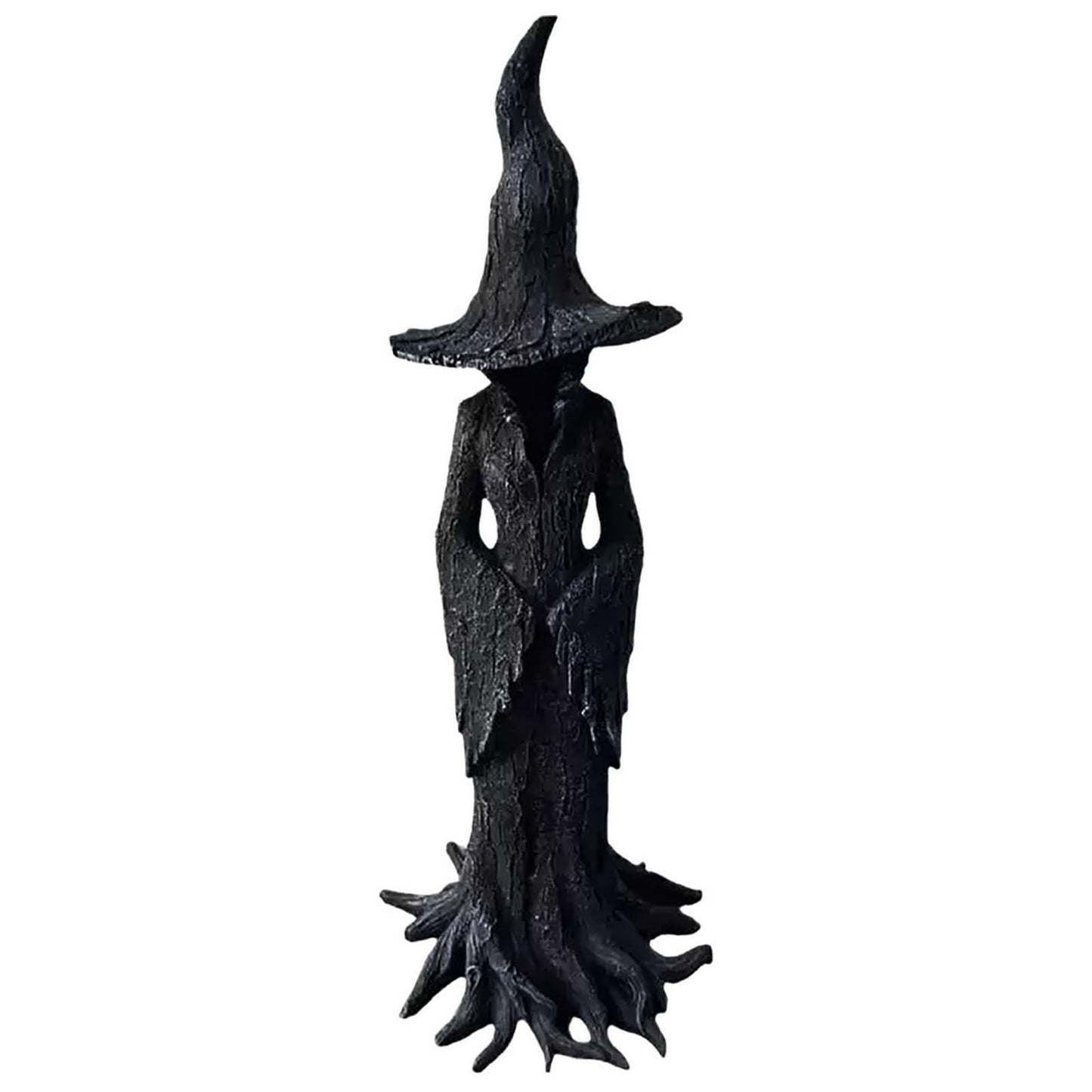 EAZZ Halloween Witch Statue – 20” Tall Resin Figurine with Gothic Details