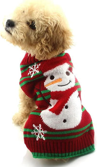 NACOCO Christmas Pet Sweater for Small Dogs and Cats