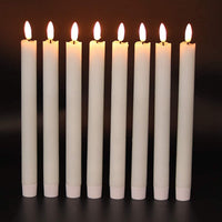 GenSwin Halloween Black Taper Flameless Candles with Ghost Hand Candlesticks