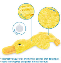 Duck Plush Dog Toy (Squeaky)