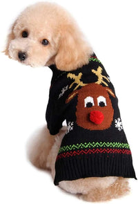 NACOCO Christmas Pet Sweater for Small Dogs and Cats