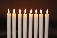GenSwin Halloween Black Taper Flameless Candles with Ghost Hand Candlesticks