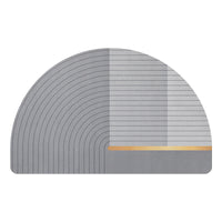 Semicircle Door Bathroom Non-slip Bath Mat