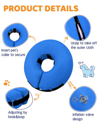 Super Inflatable Dog Cone Collar for Small Puppies Cats