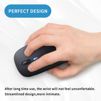 Wireless Bluetooth Mouse, Rechargeable, LED, Silent, Ultra-thin Design