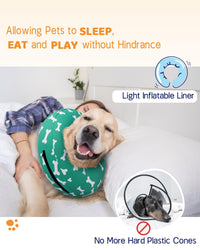 Super Inflatable Dog Cone Collar for Small Puppies Cats