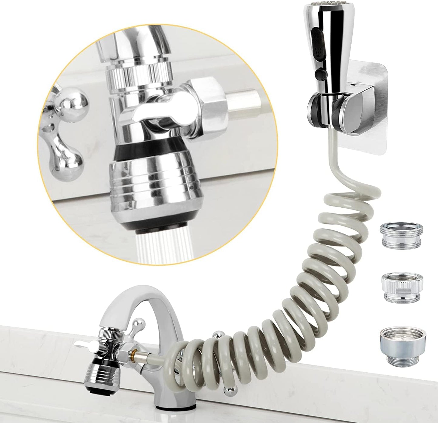 CECEFIN 1080° Swivel Faucet-Extender Sink-Aerator