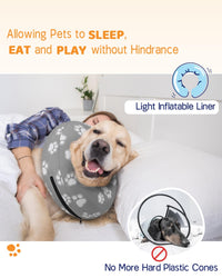 Super Inflatable Dog Cone Collar for Small Puppies Cats