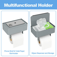 JUYSON Toilet Paper Holder with Shelf