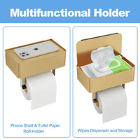 JUYSON Toilet Paper Holder with Shelf
