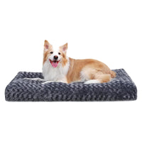 KSIIA Washable  Plush Dog Crate Beds