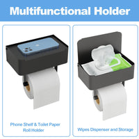 JUYSON Toilet Paper Holder with Shelf