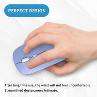 Wireless Bluetooth Mouse, Rechargeable, LED, Silent, Ultra-thin Design