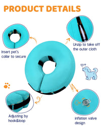 Super Inflatable Dog Cone Collar for Small Puppies Cats