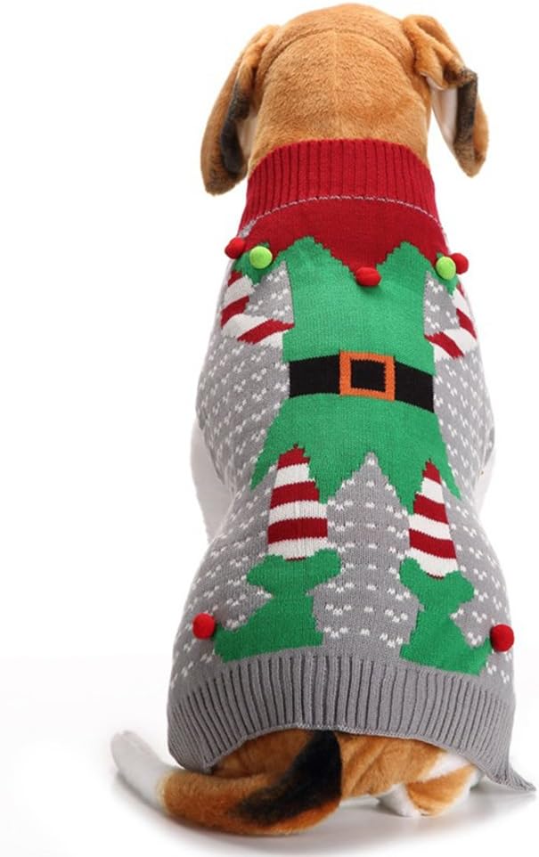 NACOCO Christmas Pet Sweater for Small Dogs and Cats