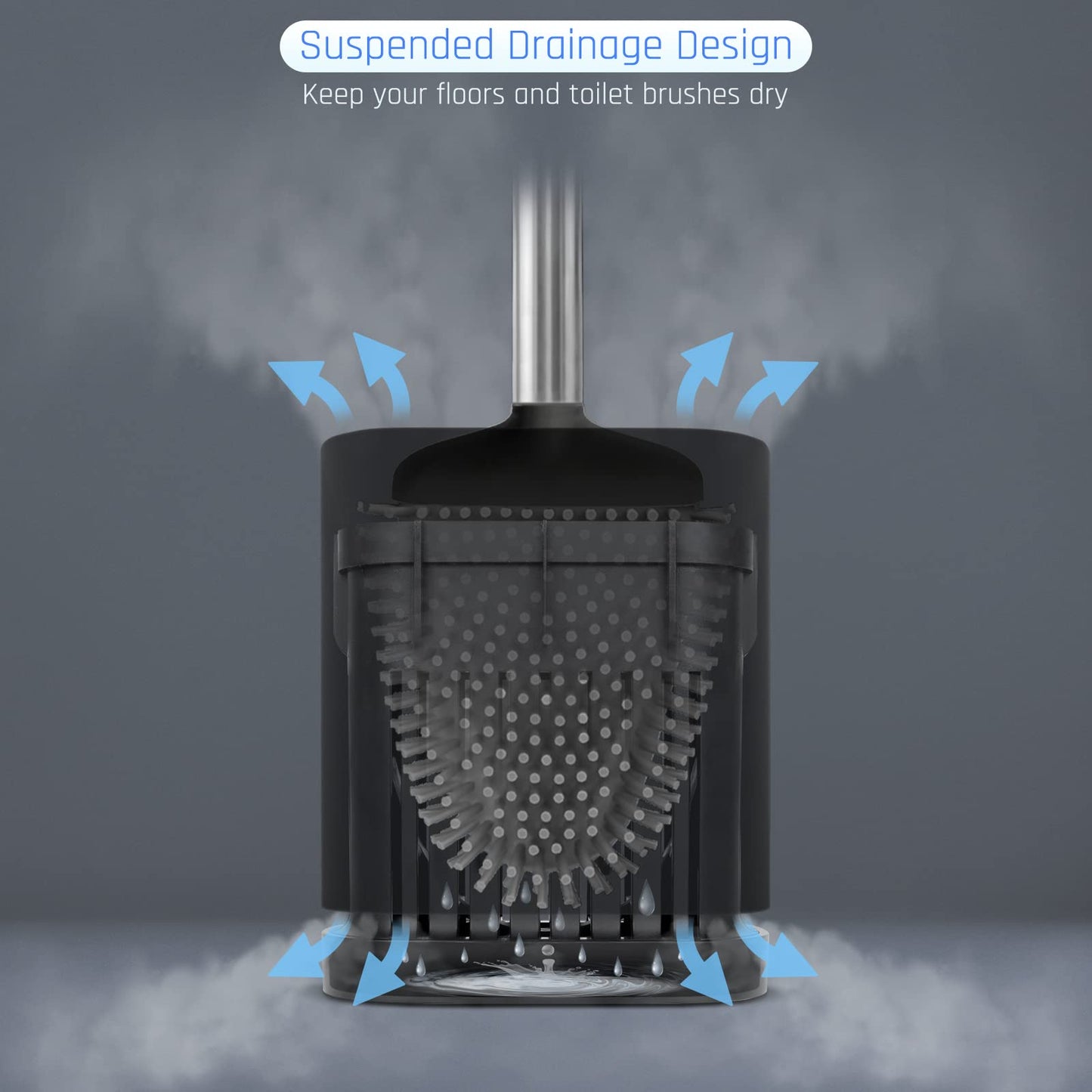 Sellemer Toilet Brush and Holder Set