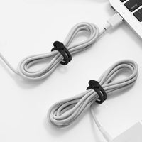 25 Pcs Silicone Cable Ties, Reusable Cable Straps Wire Organizer