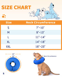 Super Inflatable Dog Cone Collar for Small Puppies Cats