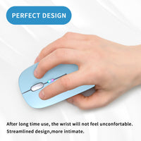 Wireless Bluetooth Mouse, Rechargeable, LED, Silent, Ultra-thin Design