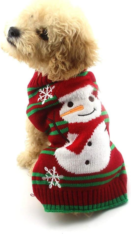 NACOCO Christmas Pet Sweater for Small Dogs and Cats