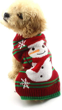 NACOCO Christmas Pet Sweater for Small Dogs and Cats