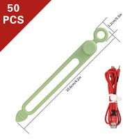 25 Pcs Silicone Cable Ties, Reusable Cable Straps Wire Organizer