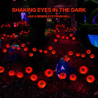 BeHiller 2-Pack Solar Halloween Eyeball Lights